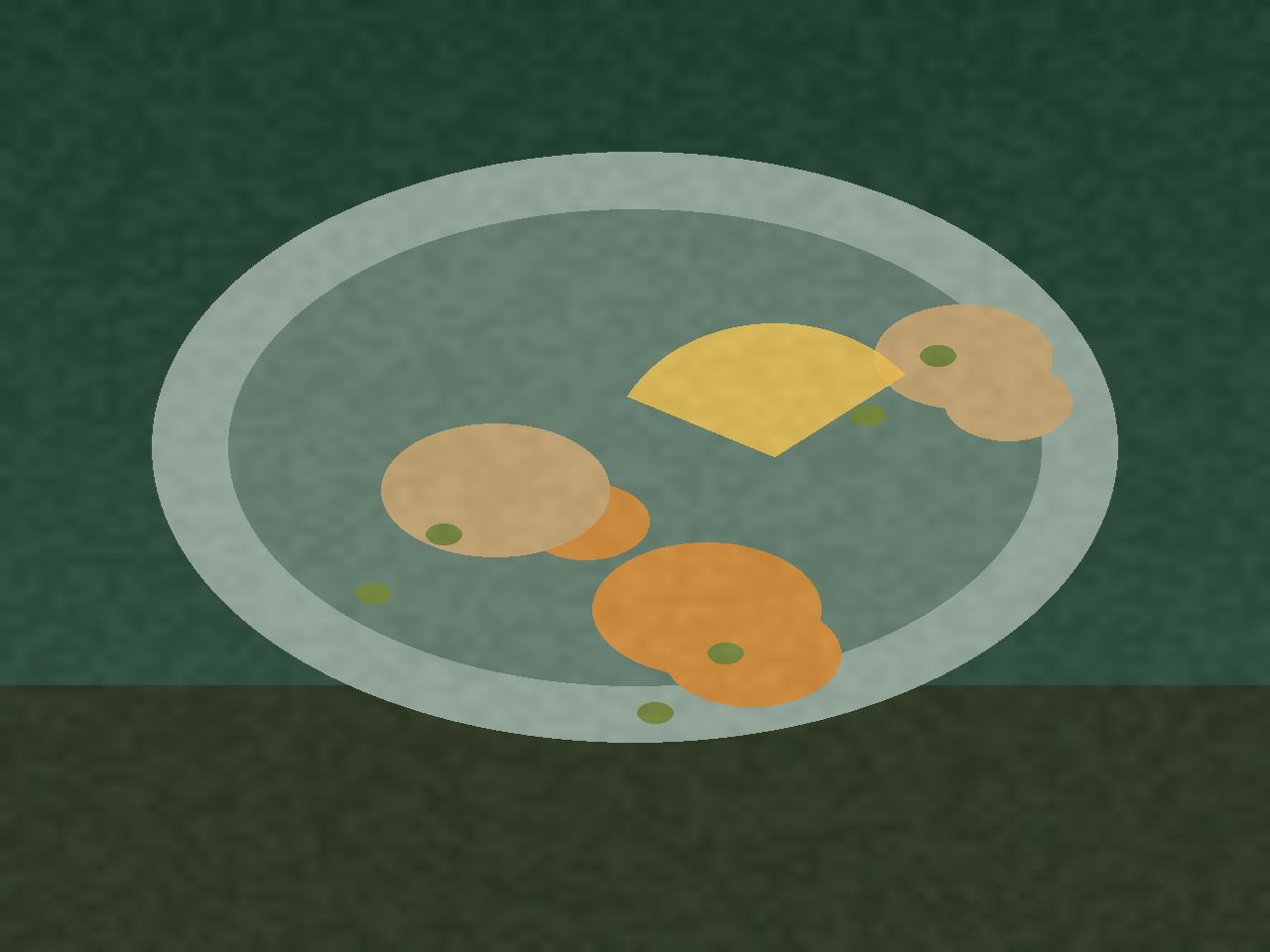 Chervil Apples Stew in a griddle
